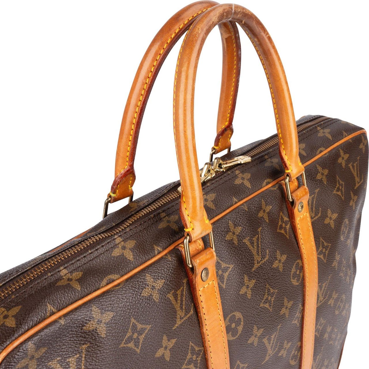 Louis Vuitton Louis Vuitton Canvas Monogram Porte Documents Business Handbag Bruin