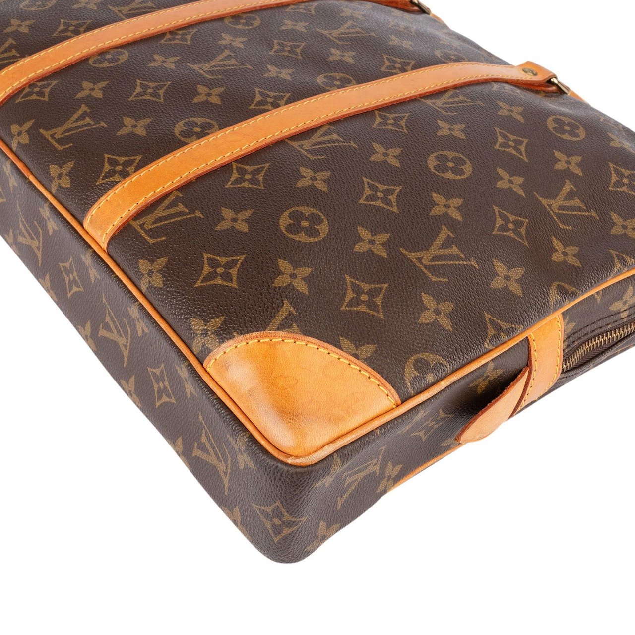 Louis Vuitton Louis Vuitton Canvas Monogram Porte Documents Business Handbag Bruin