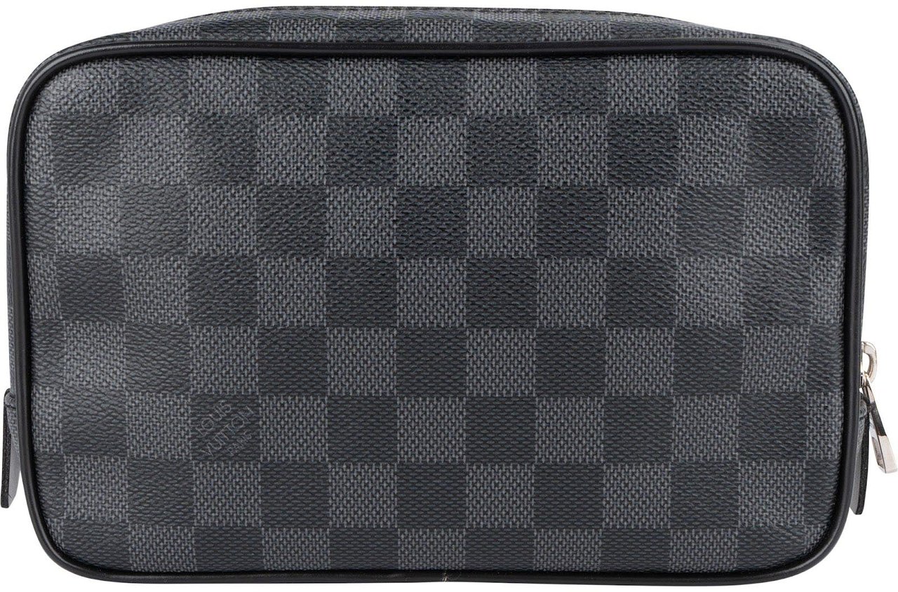 Louis Vuitton Louis Vuitton Monogram Damier Graphite Trousse Toilette Clutch Zwart