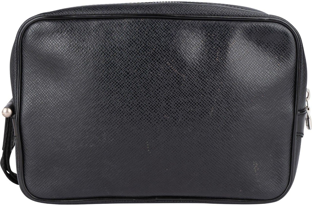 Louis Vuitton Louis Vuitton Noir Epi Leather Homme Clutch Zwart