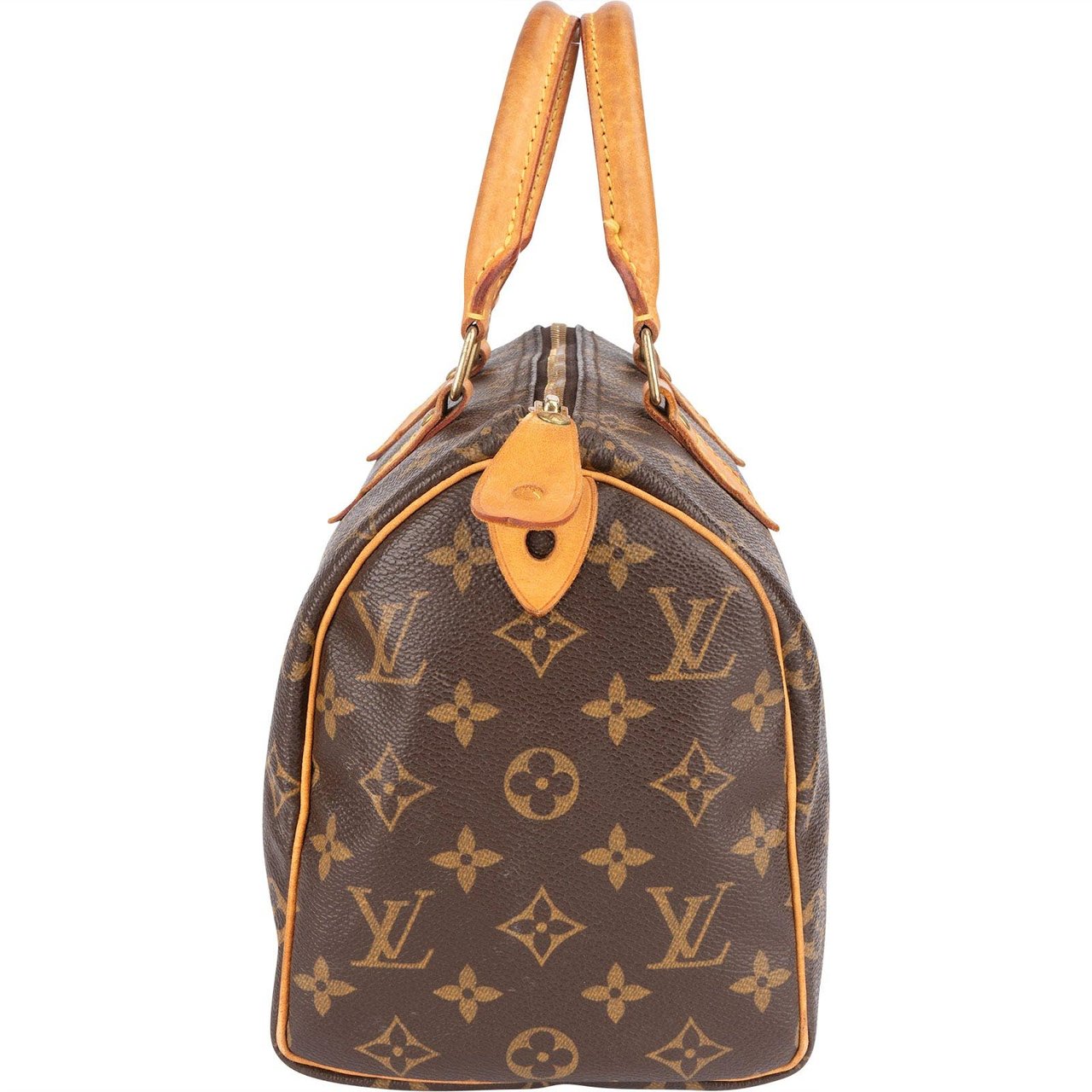 Louis Vuitton Louis Vuitton Monogram Canvas Speedy 25 Handbag Bruin