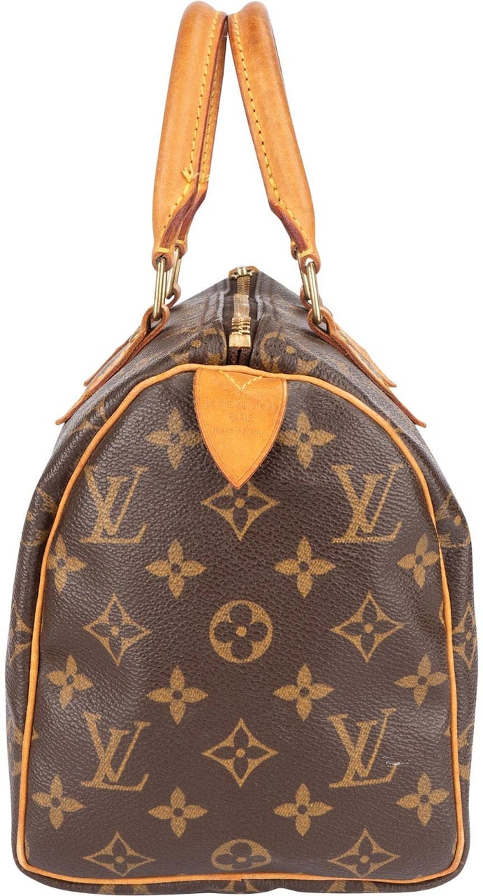 Louis Vuitton Louis Vuitton Monogram Canvas Speedy 25 Handbag Bruin