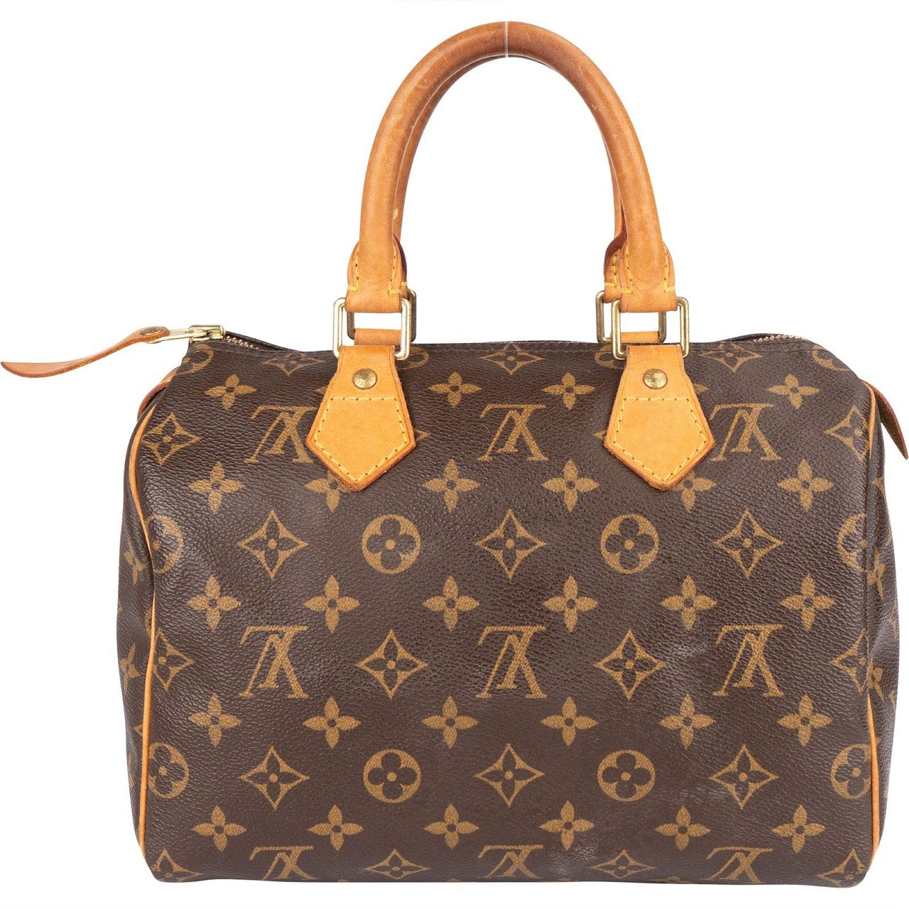 Louis Vuitton Louis Vuitton Monogram Canvas Speedy 25 Handbag Bruin