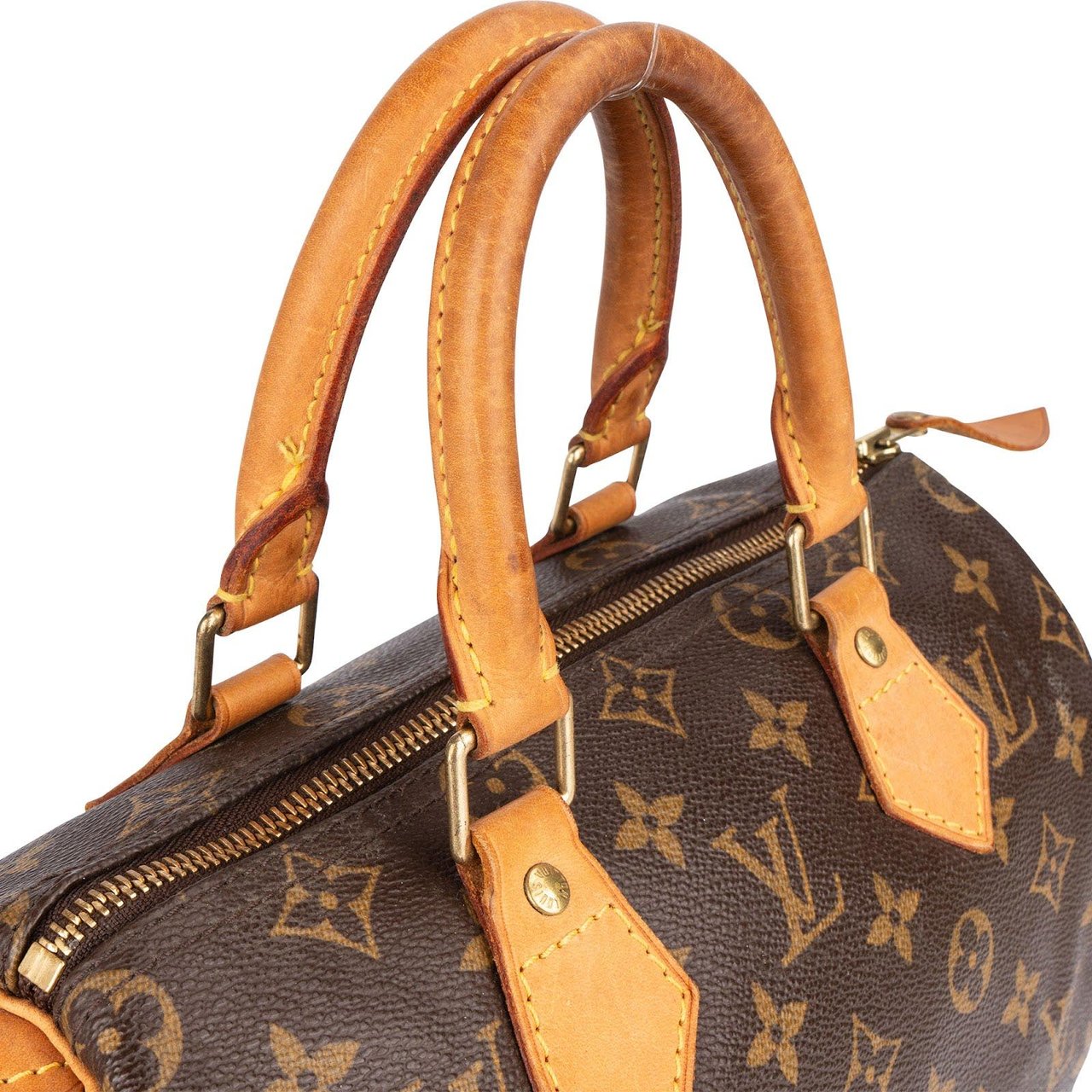Louis Vuitton Louis Vuitton Monogram Canvas Speedy 25 Handbag Bruin