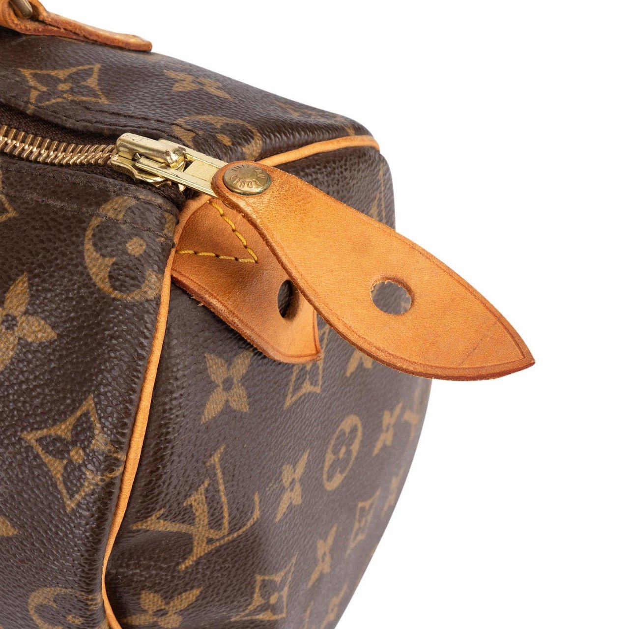 Louis Vuitton Louis Vuitton Monogram Canvas Speedy 25 Handbag Bruin