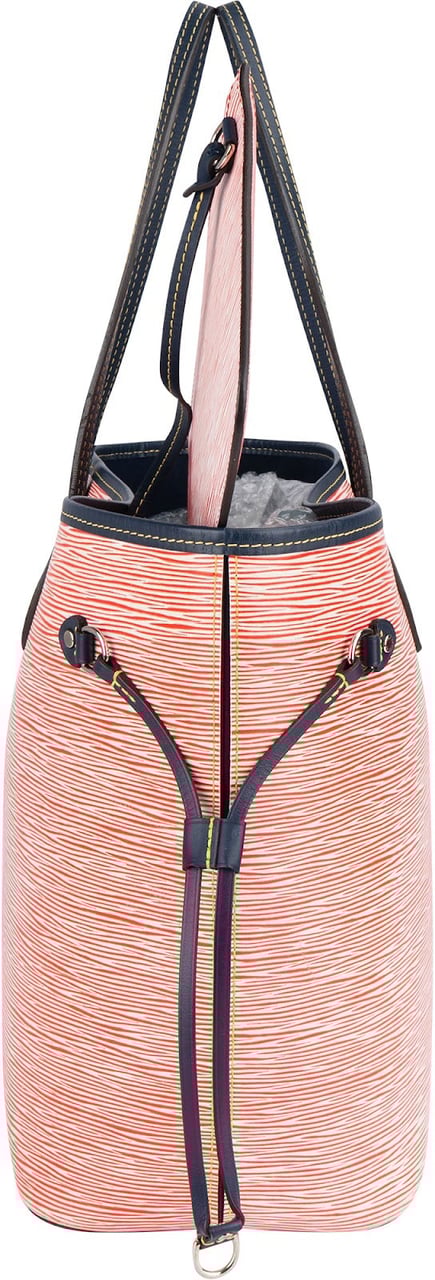 Louis Vuitton Louis Vuitton Piment Epi Leather Neverfull MM Shoulder Bag Rood