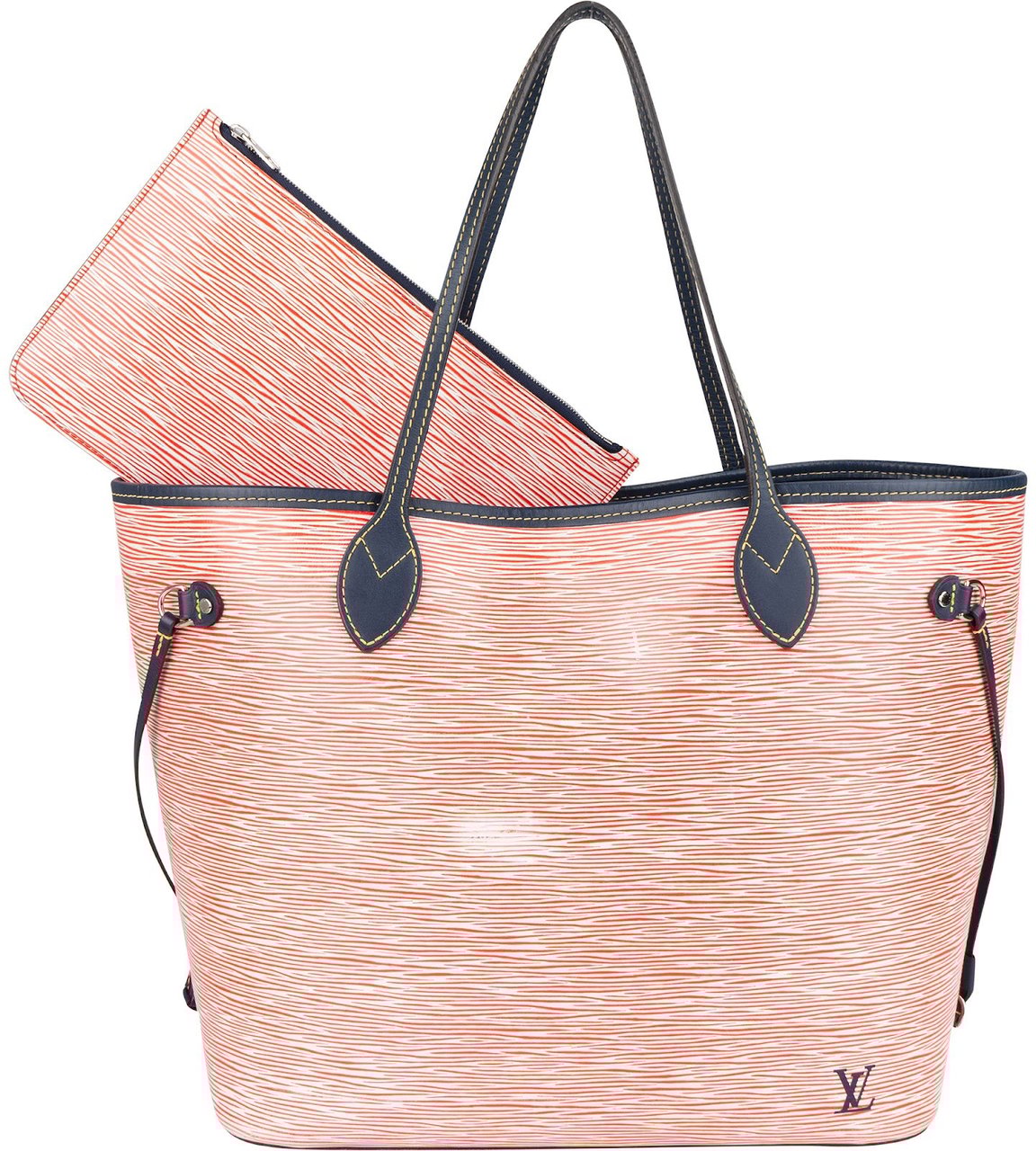 Louis Vuitton Louis Vuitton Piment Epi Leather Neverfull MM Shoulder Bag Rood