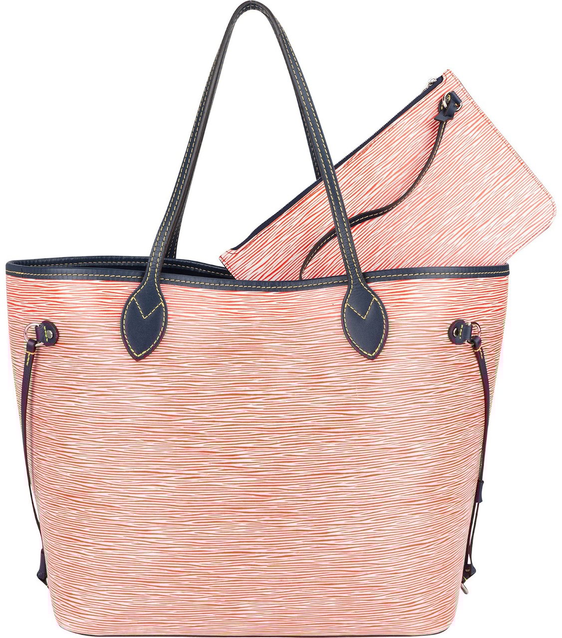 Louis Vuitton Louis Vuitton Piment Epi Leather Neverfull MM Shoulder Bag Rood