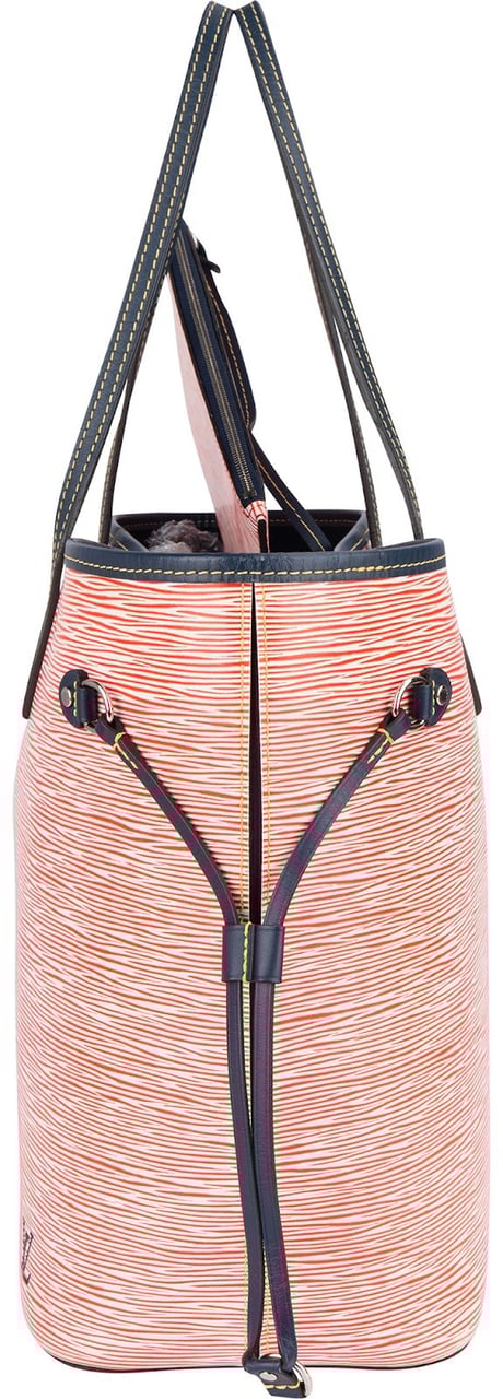 Louis Vuitton Louis Vuitton Piment Epi Leather Neverfull MM Shoulder Bag Rood