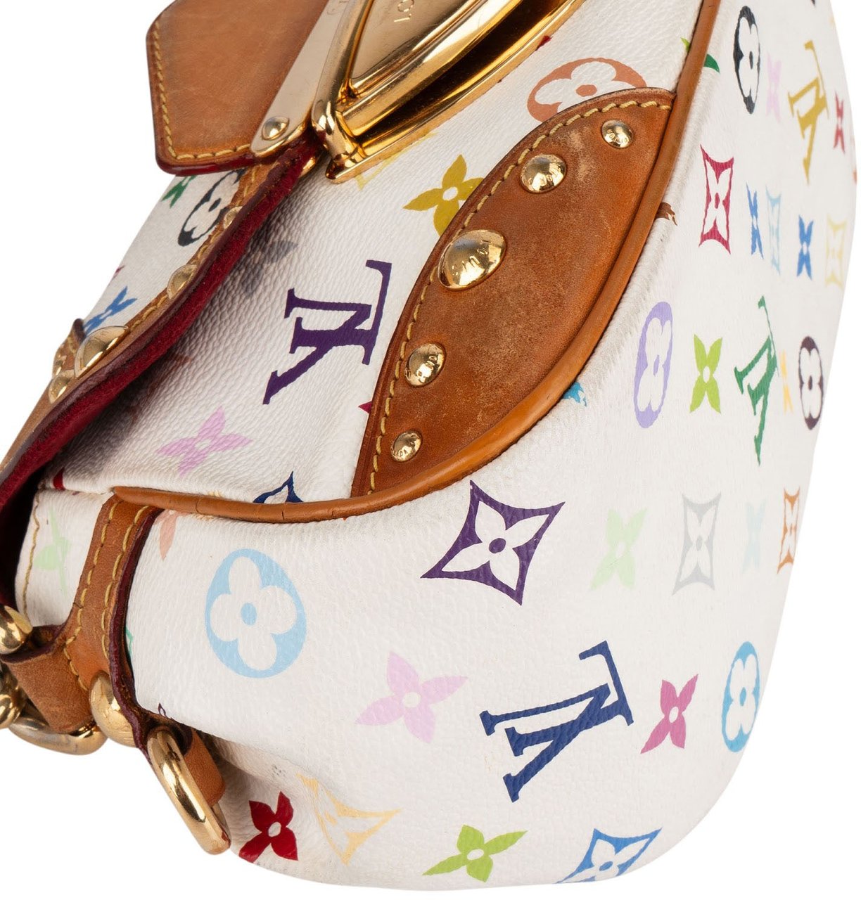 Louis Vuitton Canvas Monogram Murakami Multicolor Marilyn Handbag Wit