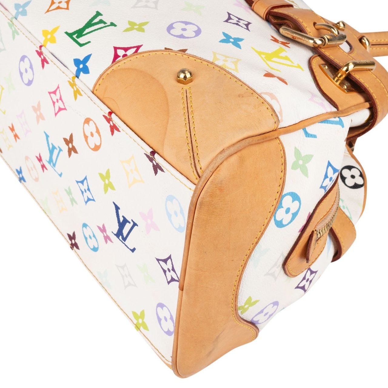 Louis Vuitton Monogram Canvas Murakami Multicolor Claudia Shoulder Bag Wit
