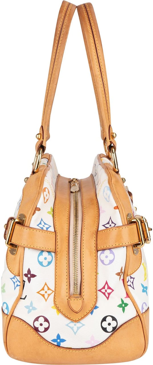 Louis Vuitton Monogram Canvas Murakami Multicolor Claudia Shoulder Bag Wit