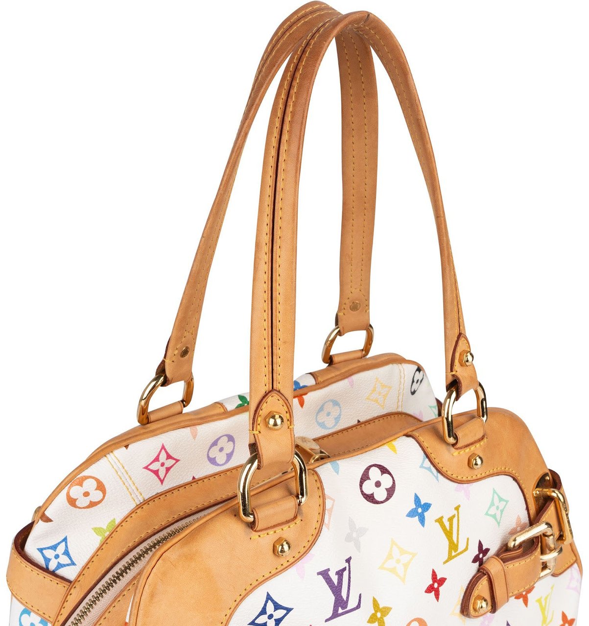 Louis Vuitton Monogram Canvas Murakami Multicolor Claudia Shoulder Bag Wit