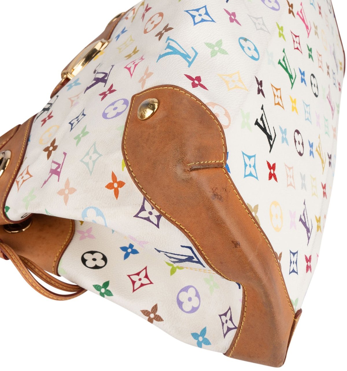 Louis Vuitton Louis Vuitton Monogram Canvas Murakami Multicolor Canvas Ursula Handabg Wit