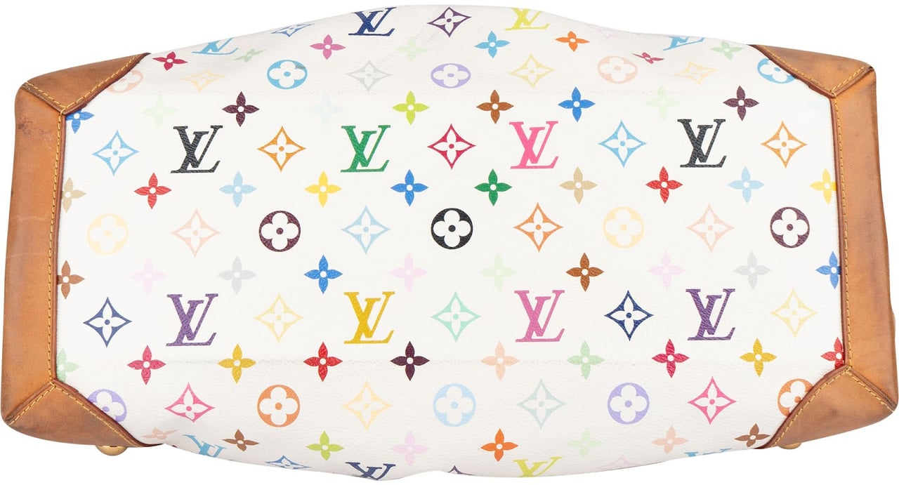 Louis Vuitton Louis Vuitton Monogram Canvas Murakami Multicolor Canvas Ursula Handabg Wit