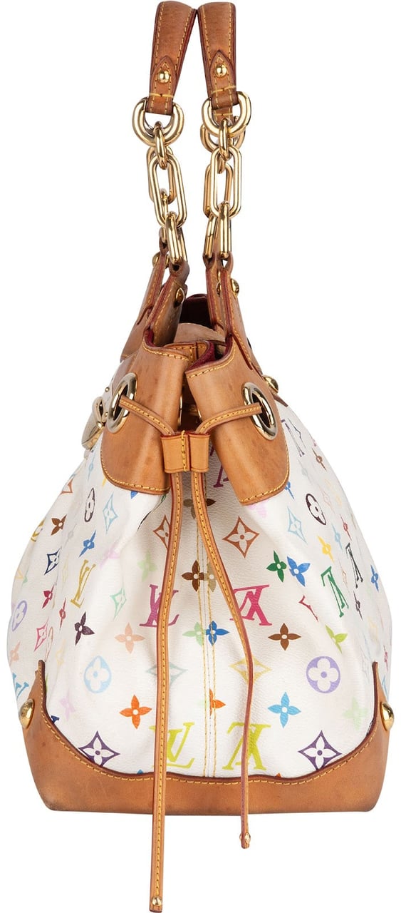 Louis Vuitton Louis Vuitton Monogram Canvas Murakami Multicolor Canvas Ursula Handabg Wit