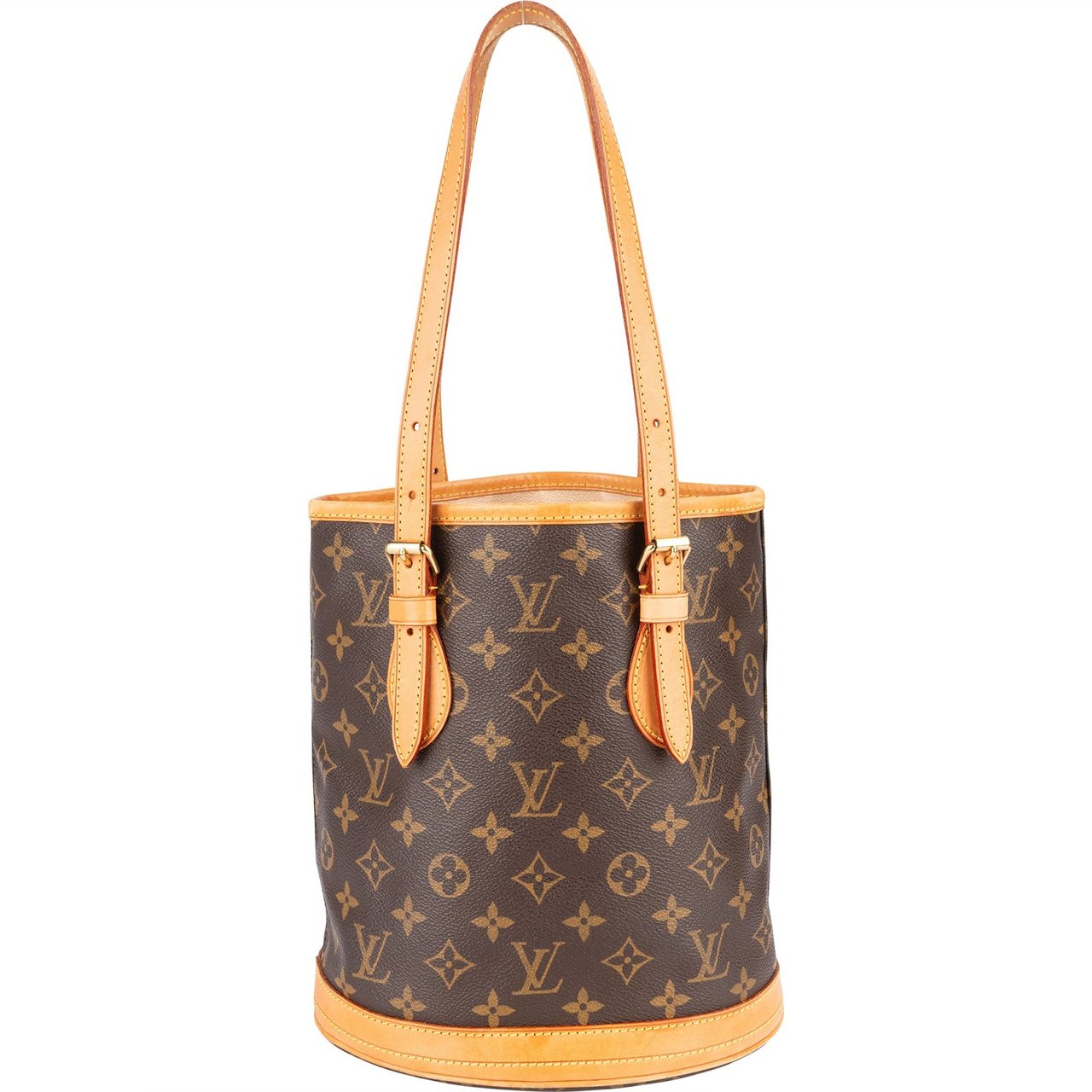 Louis Vuitton Louis Vuitton Monogram Canvas Bucket PM Shoulder Bag Bruin