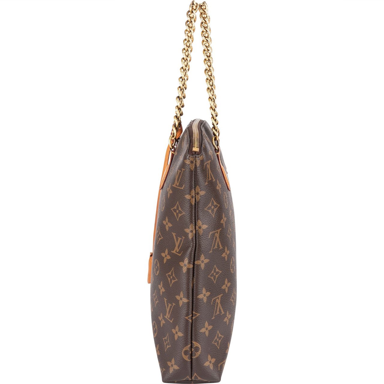 Louis Vuitton Limited Monogram Canvas Lockit Chain MM Handbag Bruin