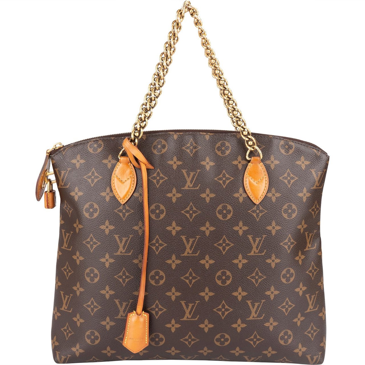 Louis Vuitton Limited Monogram Canvas Lockit Chain MM Handbag Bruin