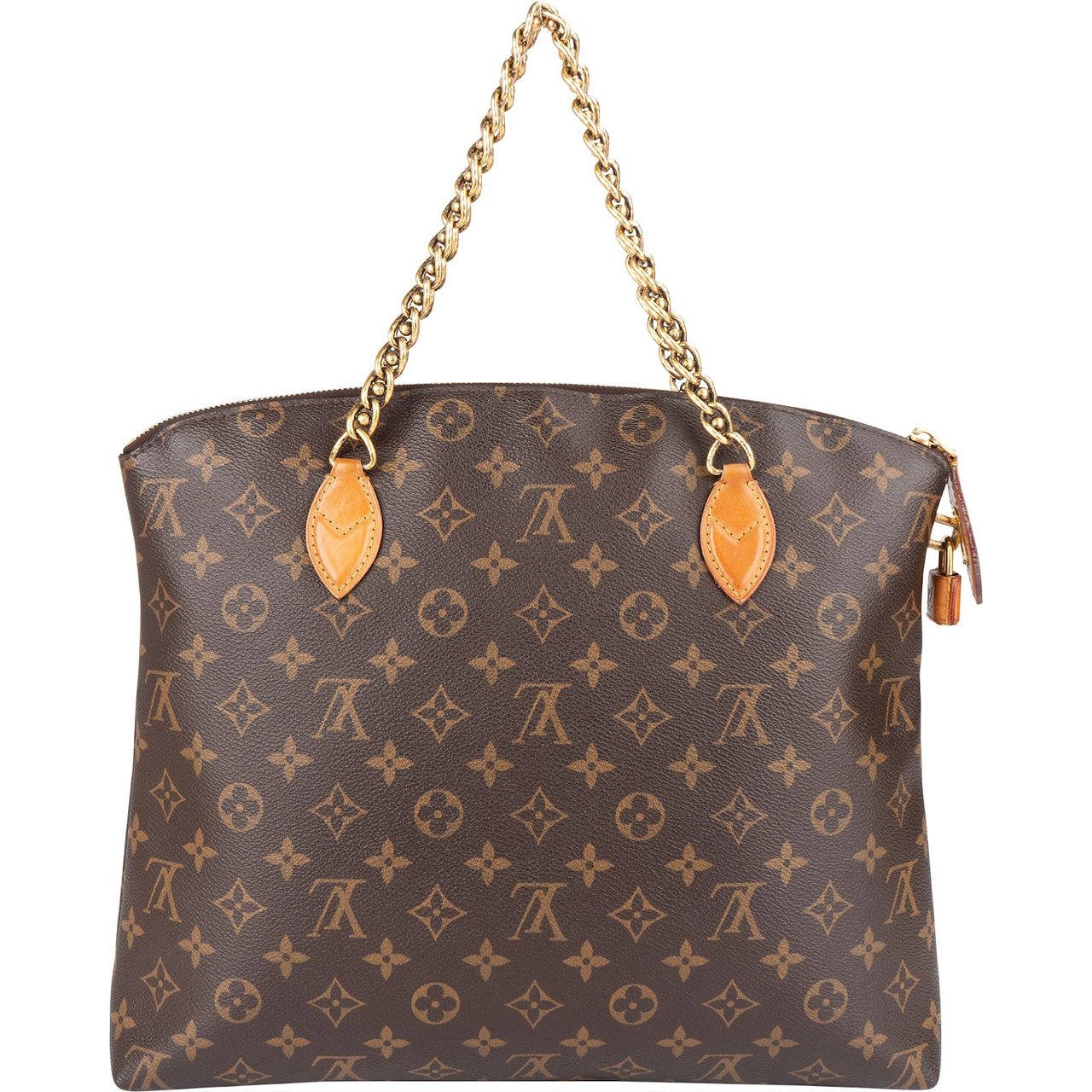 Louis Vuitton Limited Monogram Canvas Lockit Chain MM Handbag Bruin