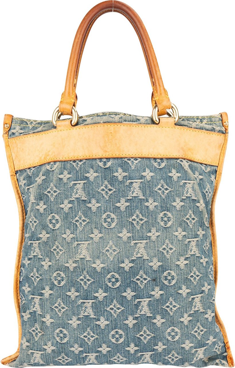 Louis Vuitton Louis Vuitton Monogram Denim Sac Plat Handbag Blauw