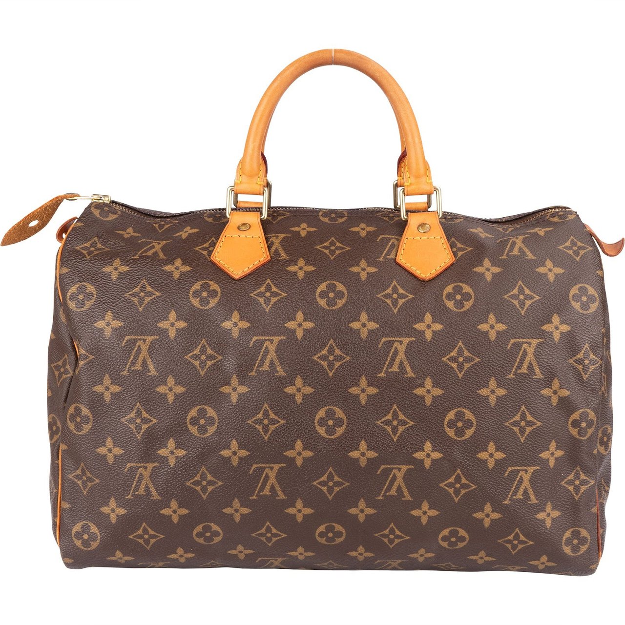 Louis Vuitton Louis Vuitton Monogram Canvas Speedy 35 Handbag Bruin