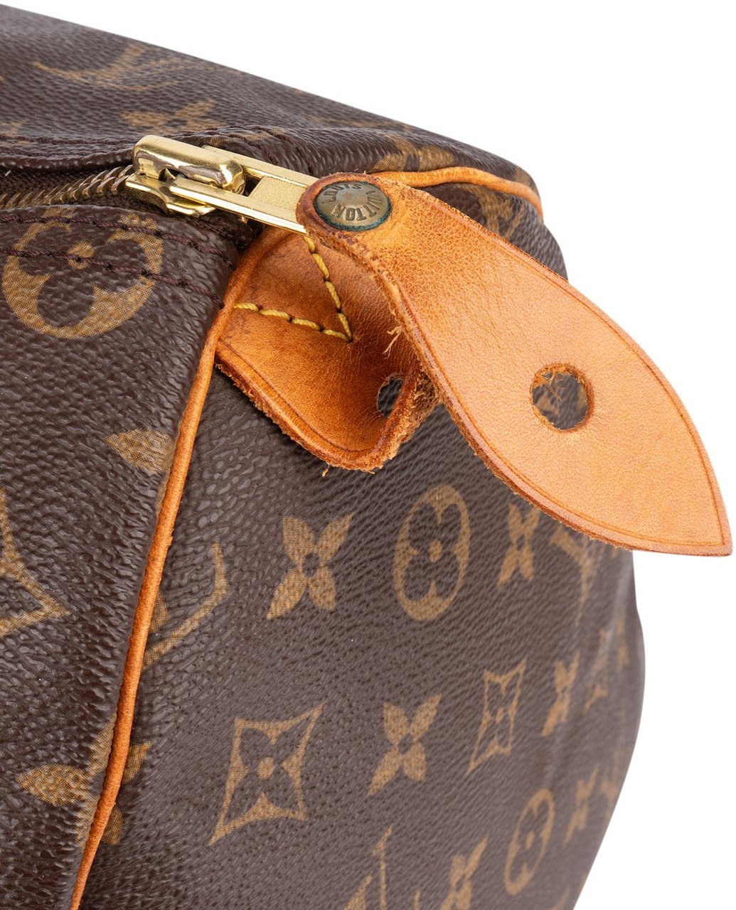 Louis Vuitton Louis Vuitton Monogram Canvas Speedy 35 Handbag Bruin