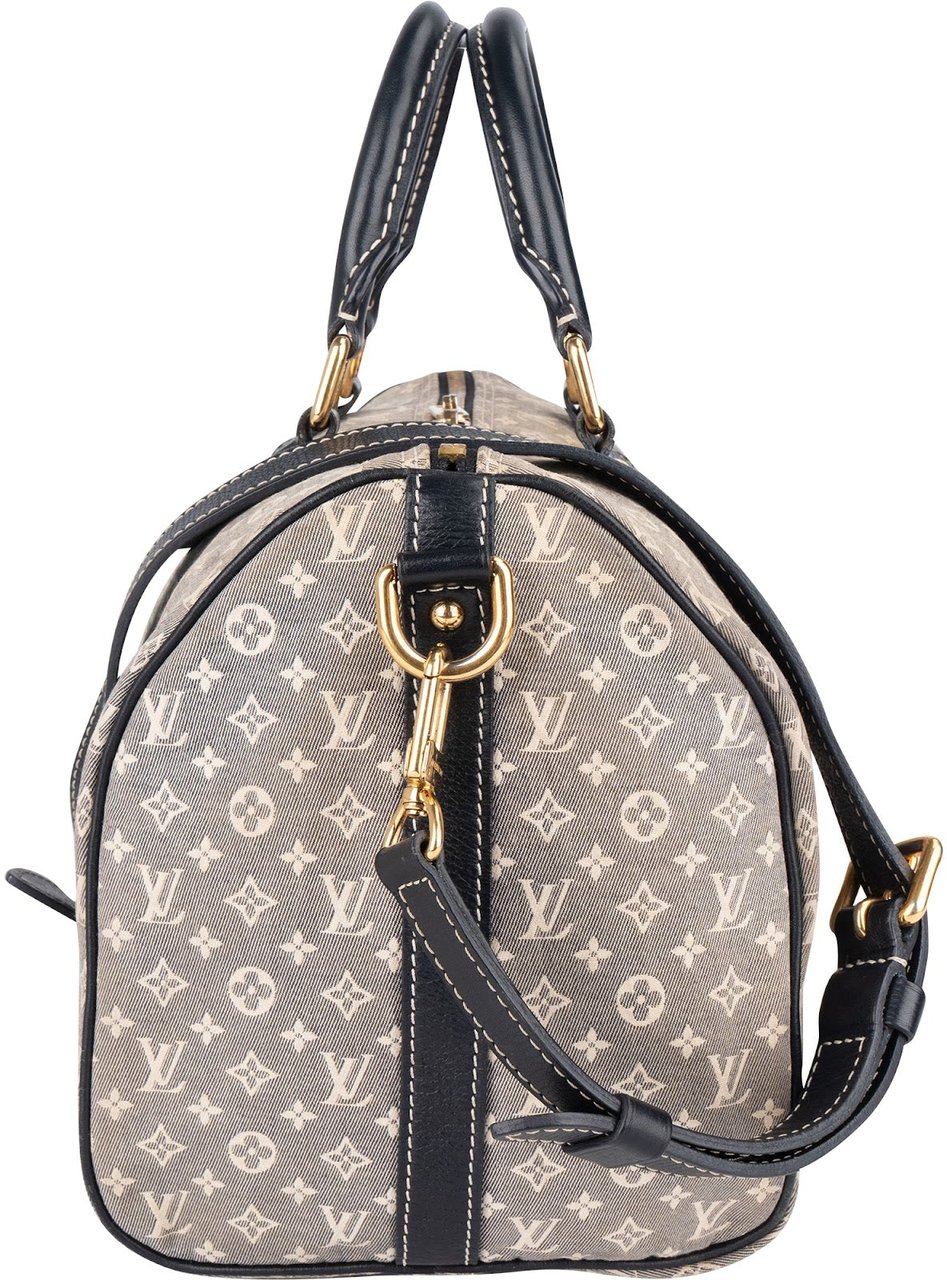 Louis Vuitton Louis Vuitton Monogram Mini Lin Speedy 25 Bandoulière Handbag Donkergrijs