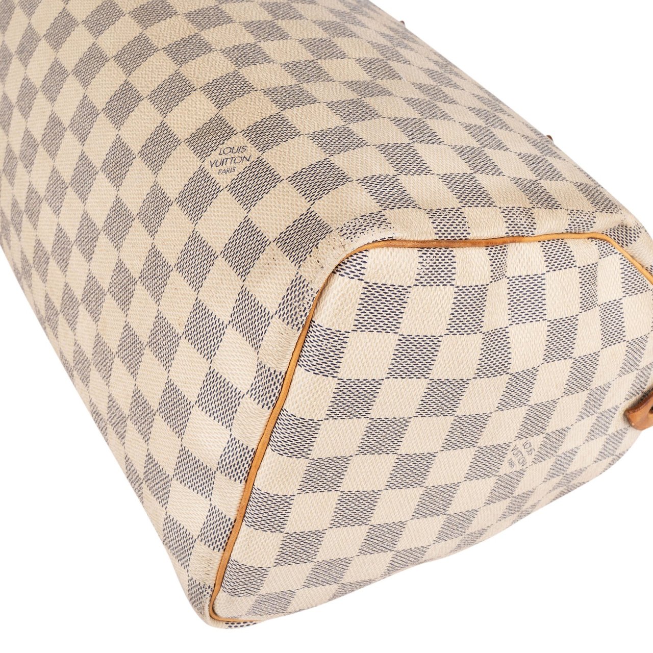 Louis Vuitton Monogram Damier Azur Speedy 30 Handbag Wit
