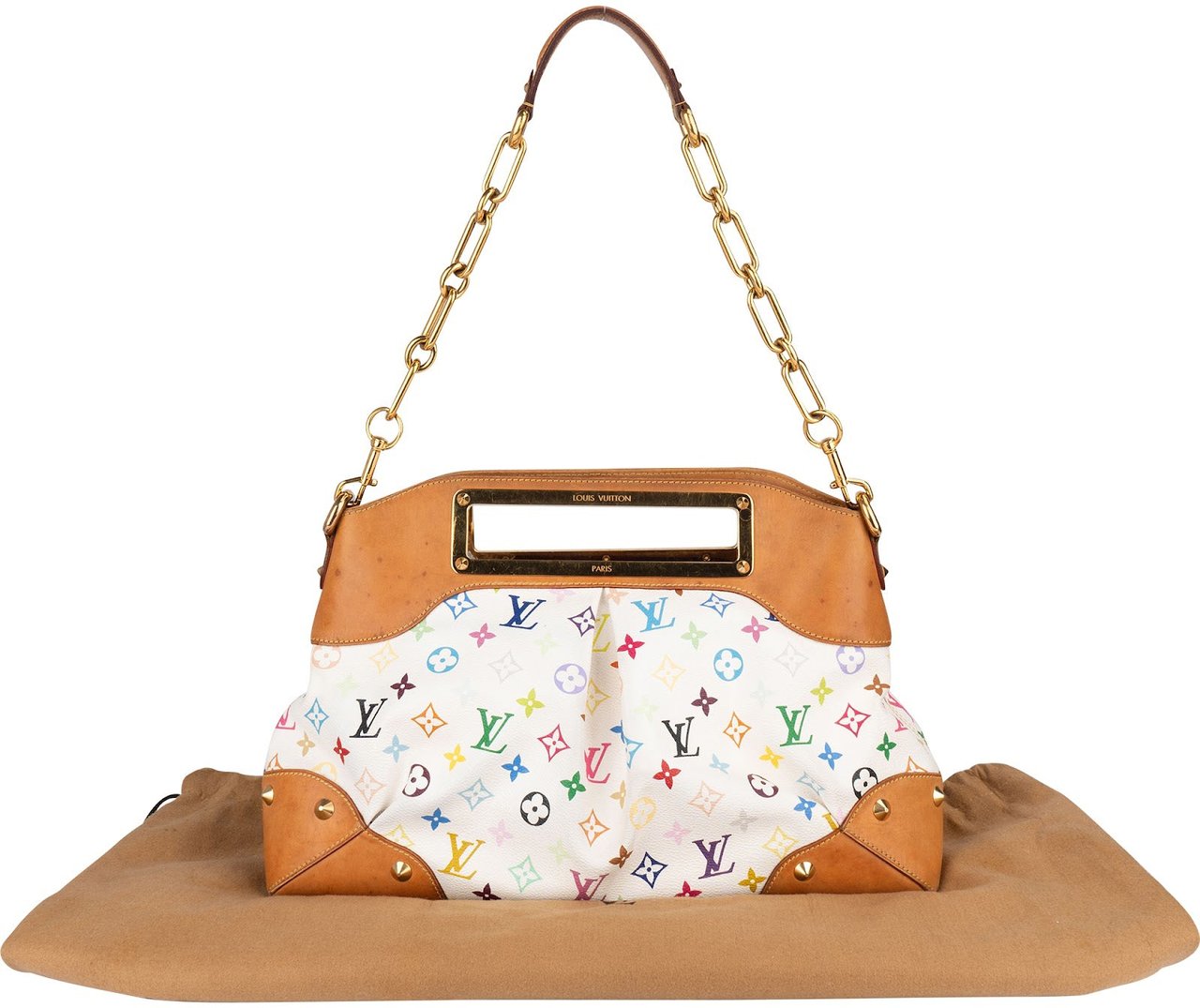 Louis Vuitton Monogram Murakami Multicolor Canvas Judy Shoulder Bag Wit
