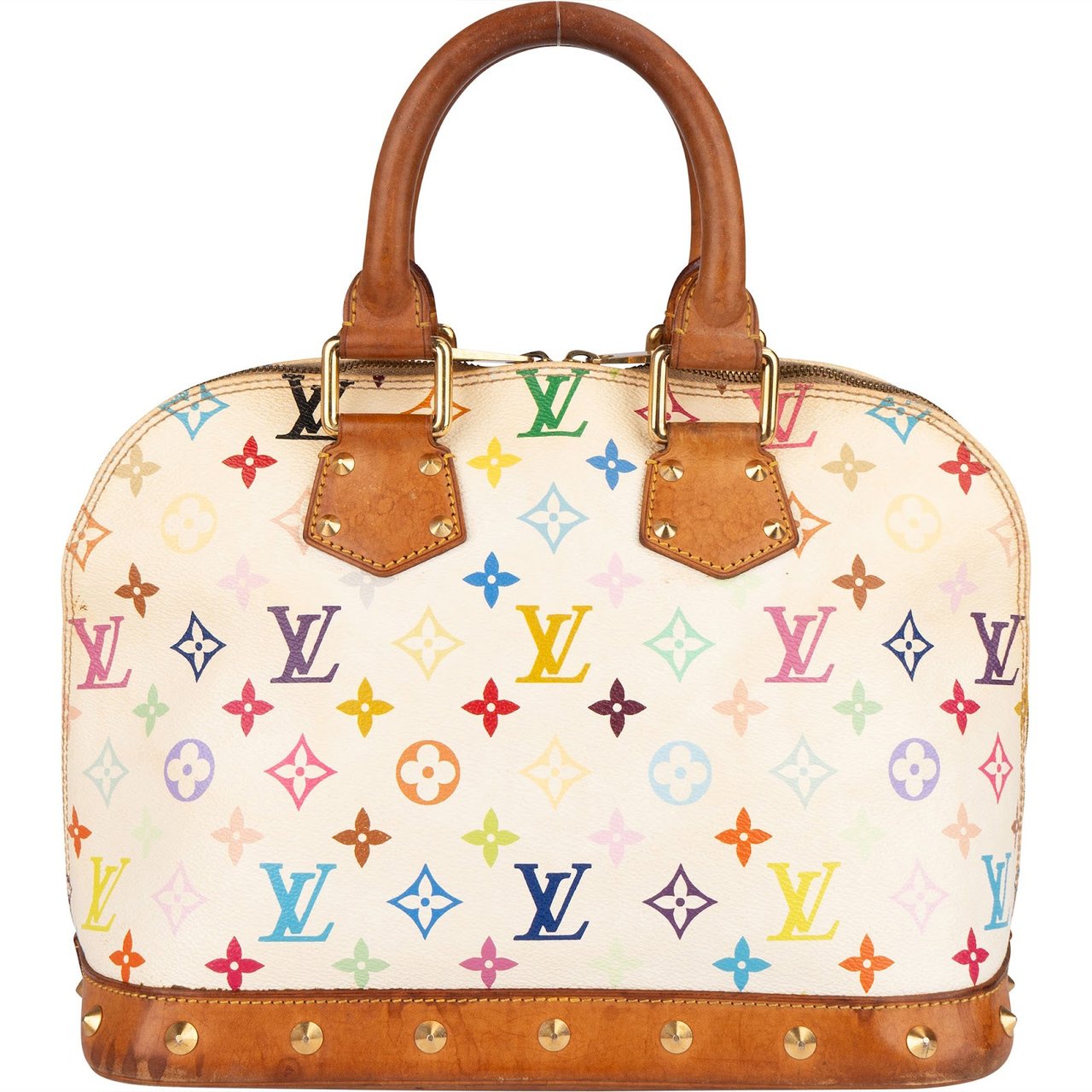Louis Vuitton Monogram Murakami Multicolor Canvas Alma PM Handbag Wit