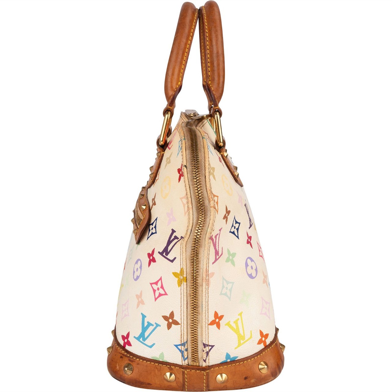 Louis Vuitton Monogram Murakami Multicolor Canvas Alma PM Handbag Wit