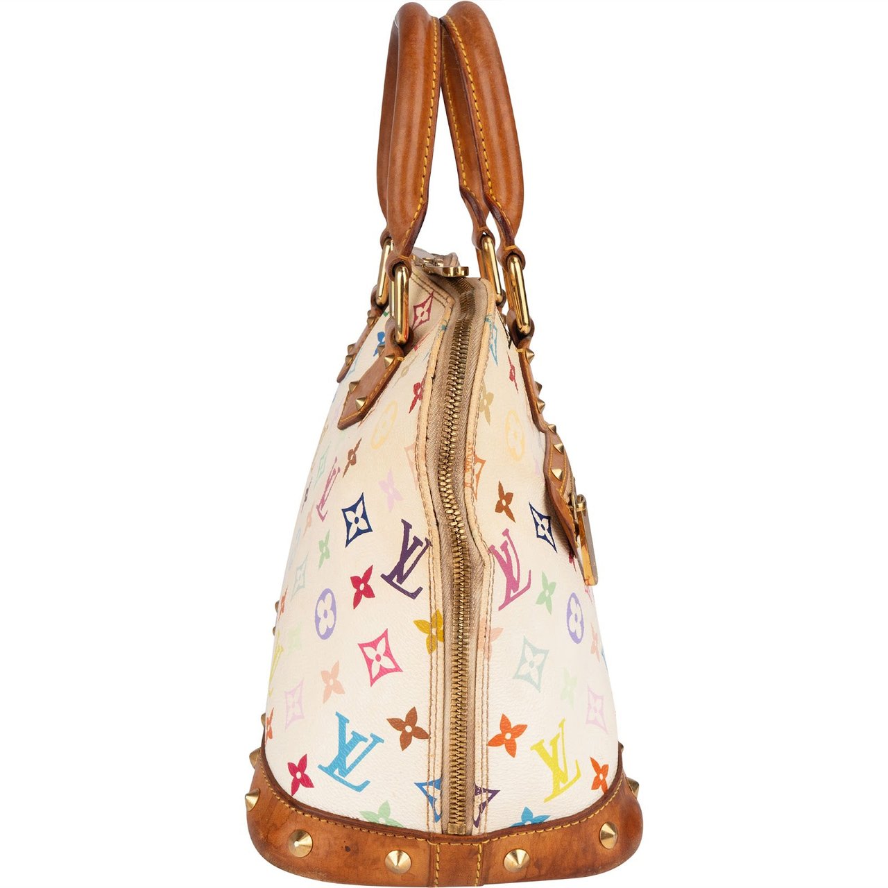 Louis Vuitton Monogram Murakami Multicolor Canvas Alma PM Handbag Wit