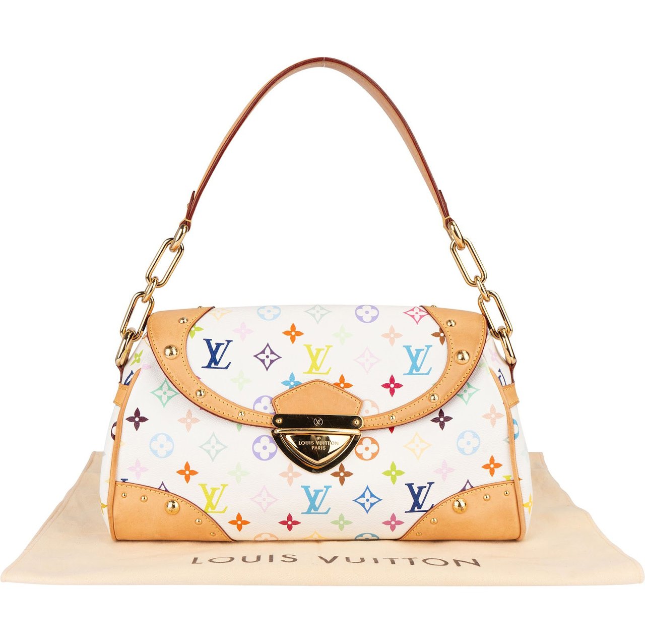 Louis Vuitton Louis Vuitton Monogram Murakami Multicolor Canvas Beverly MM Shoulder Bag Wit