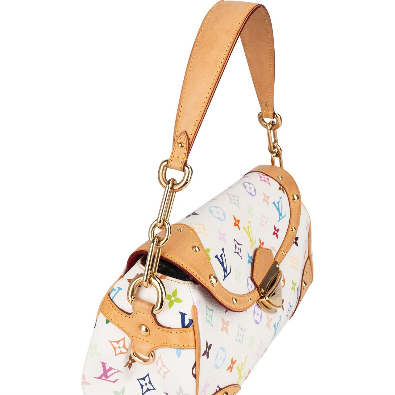 Louis Vuitton Louis Vuitton Monogram Murakami Multicolor Canvas Beverly MM Shoulder Bag Wit