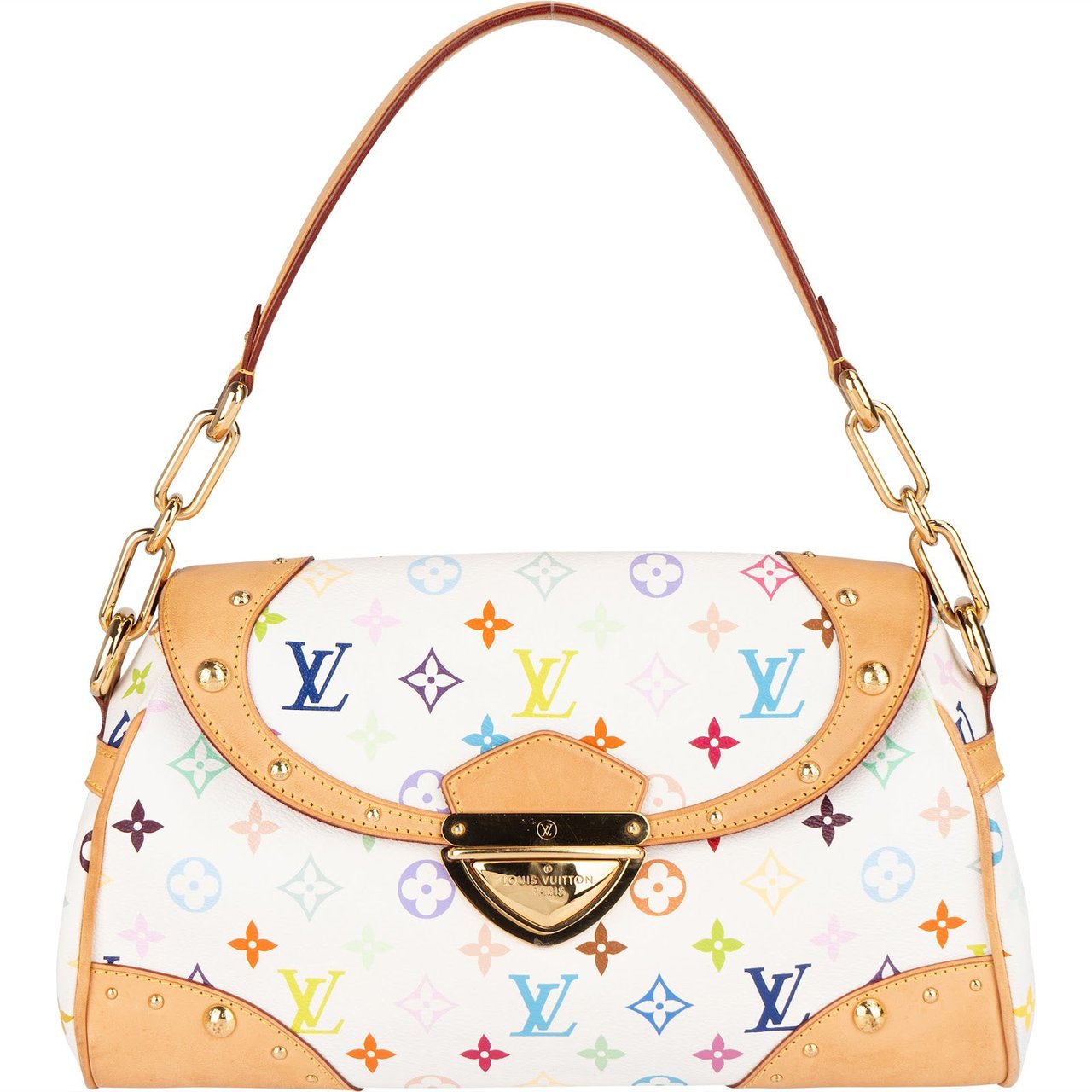 Louis Vuitton Louis Vuitton Monogram Murakami Multicolor Canvas Beverly MM Shoulder Bag Wit