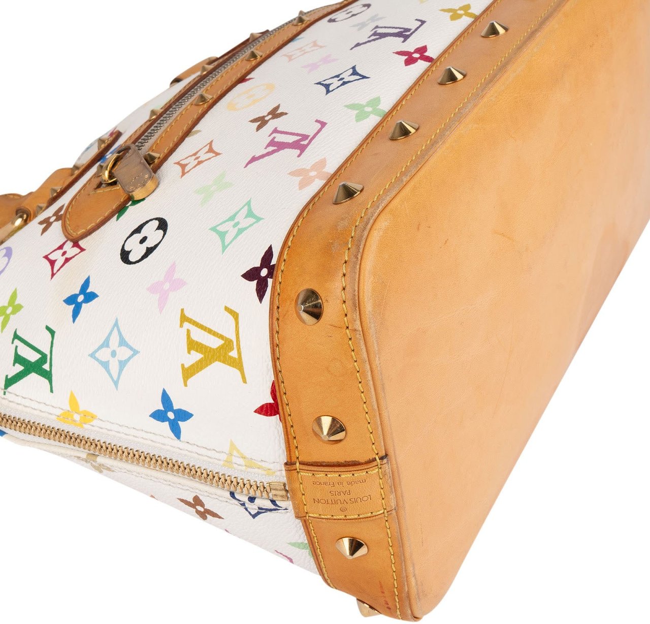 Louis Vuitton Monogram Murakami Multicolor Canvas Alma PM Handbag Wit