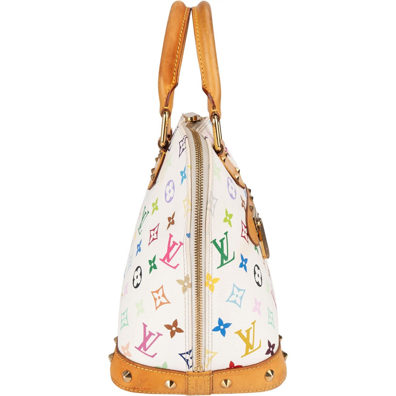 Louis Vuitton Monogram Murakami Multicolor Canvas Alma PM Handbag Wit