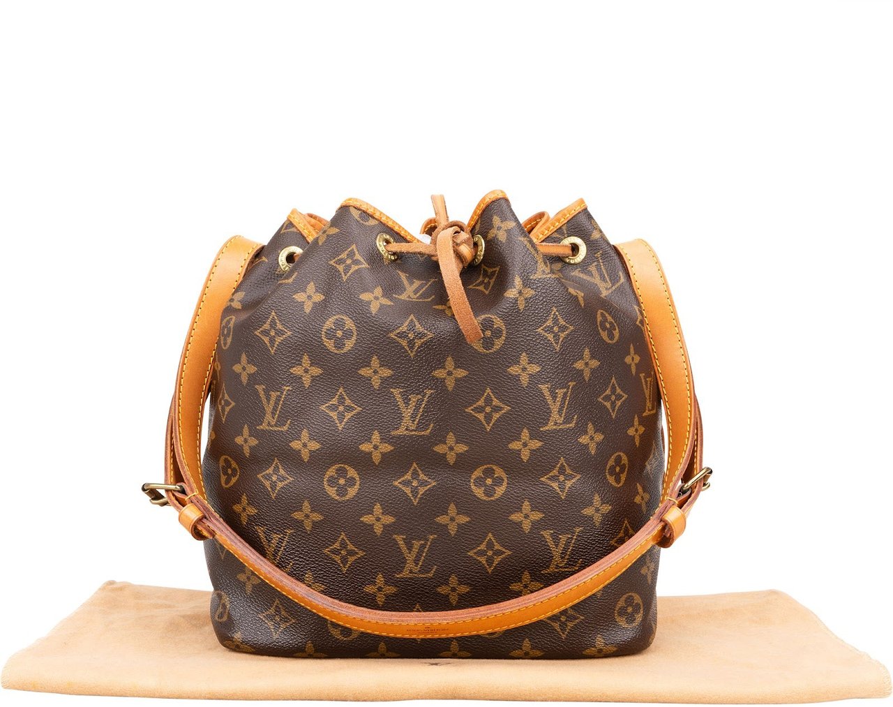 Louis Vuitton Monogram Canvas Sac Noé Petit Shoulder Bag Bruin