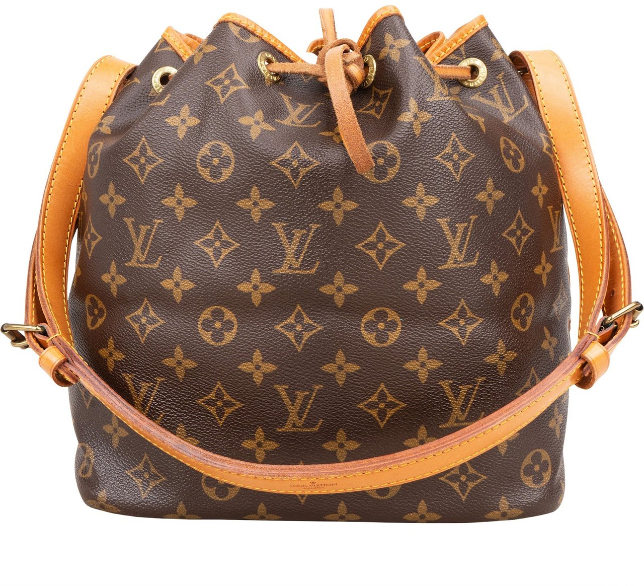 Louis Vuitton Monogram Canvas Sac Noé Petit Shoulder Bag Bruin
