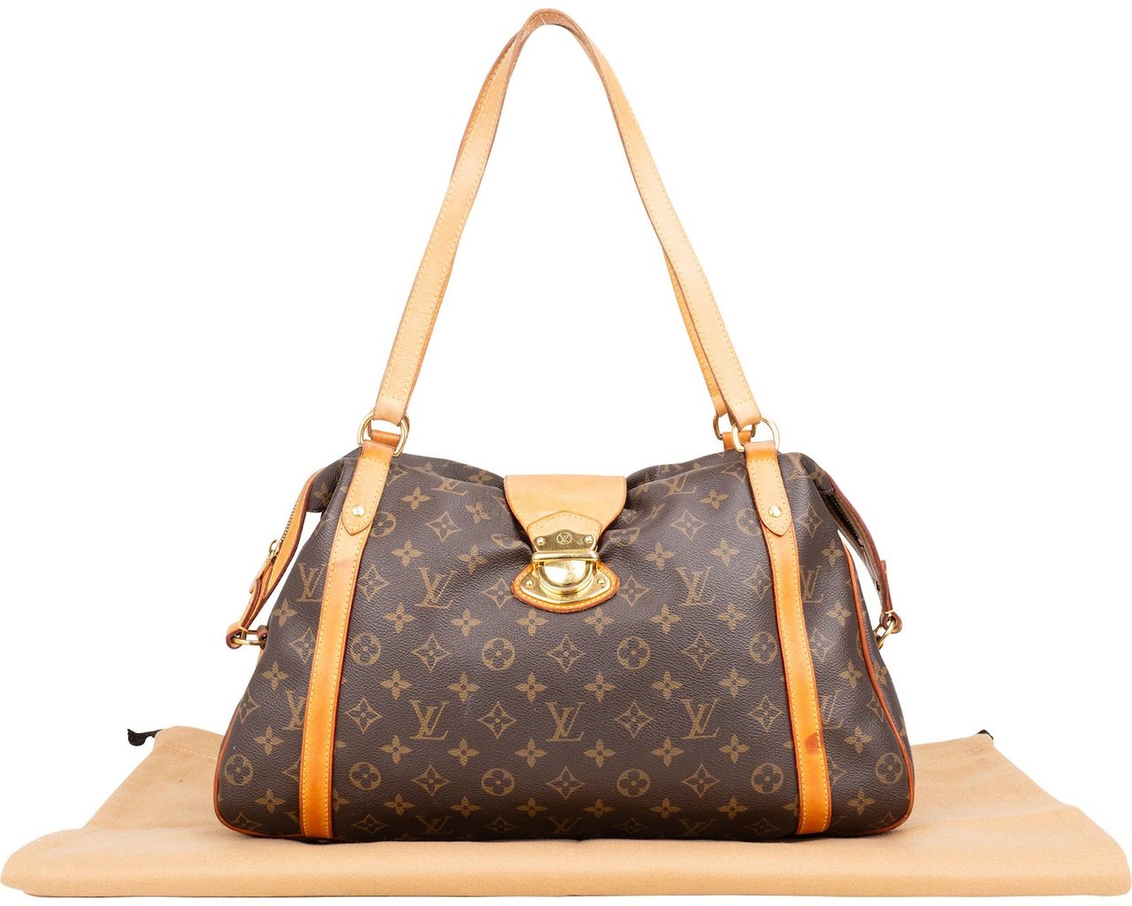 Louis Vuitton Monogram Canvas Stresa PM Shoulder Bag Bruin