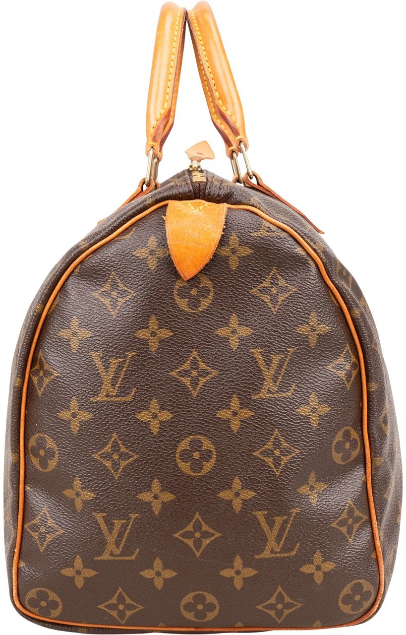 Louis Vuitton Louis Vuitton Monogram Canvas Speedy 35 Handbag Bruin