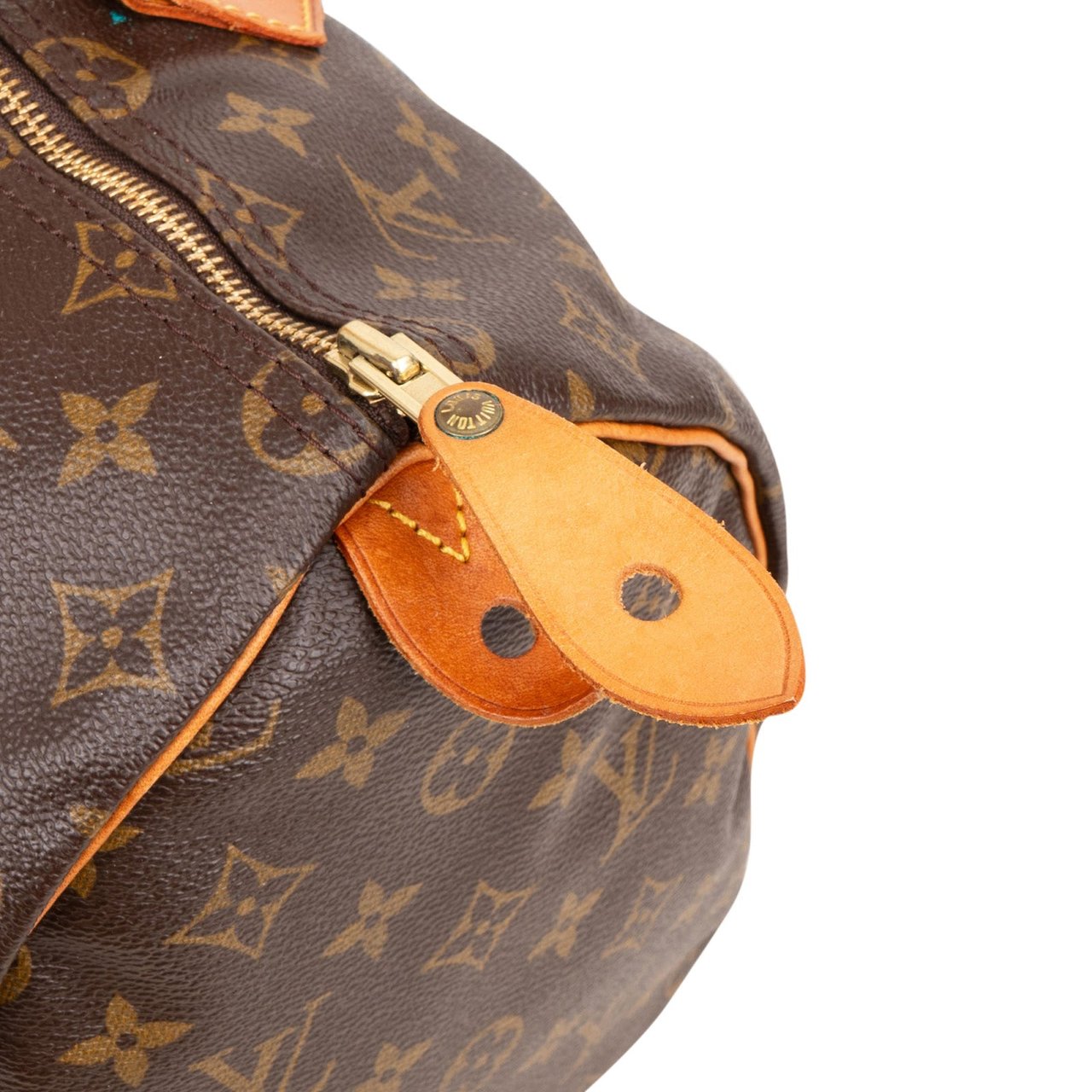 Louis Vuitton Louis Vuitton Monogram Canvas Speedy 35 Handbag Bruin