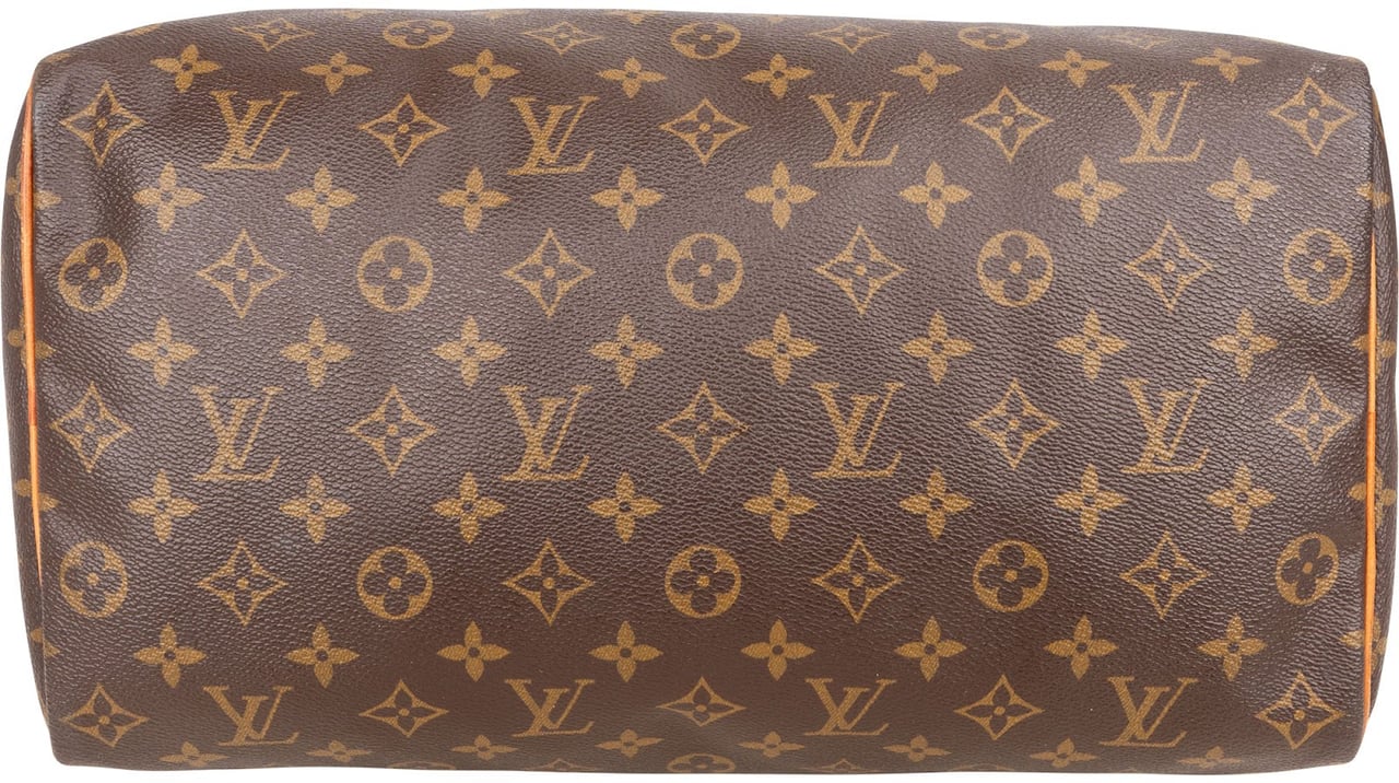 Louis Vuitton Louis Vuitton Monogram Canvas Speedy 35 Handbag Bruin