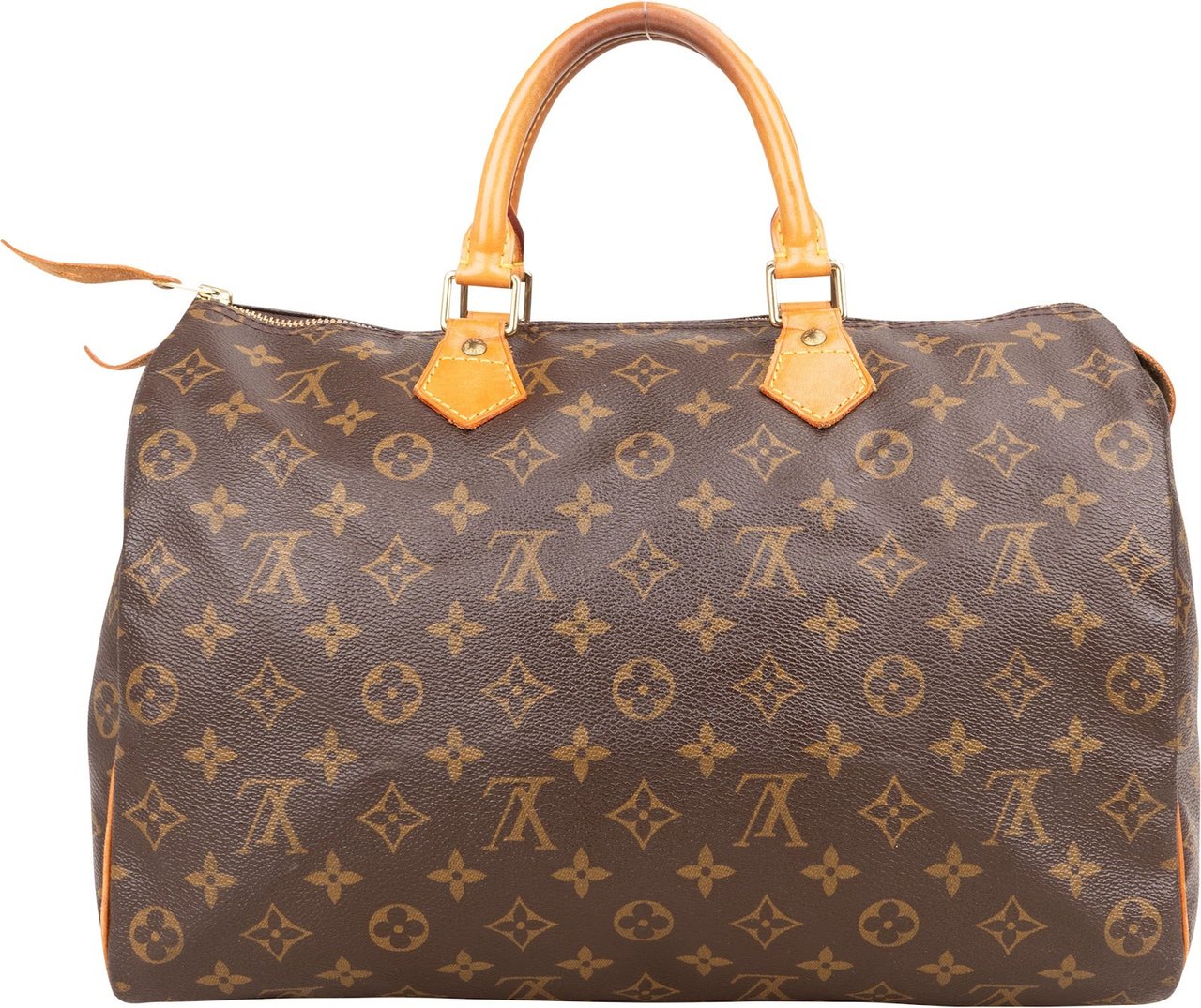 Louis Vuitton Louis Vuitton Monogram Canvas Speedy 35 Handbag Bruin