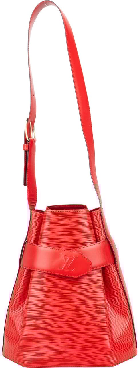 Louis Vuitton Louis Vuitton Red Epi Leather Sac De Paule PM Shoulder Bag Rood