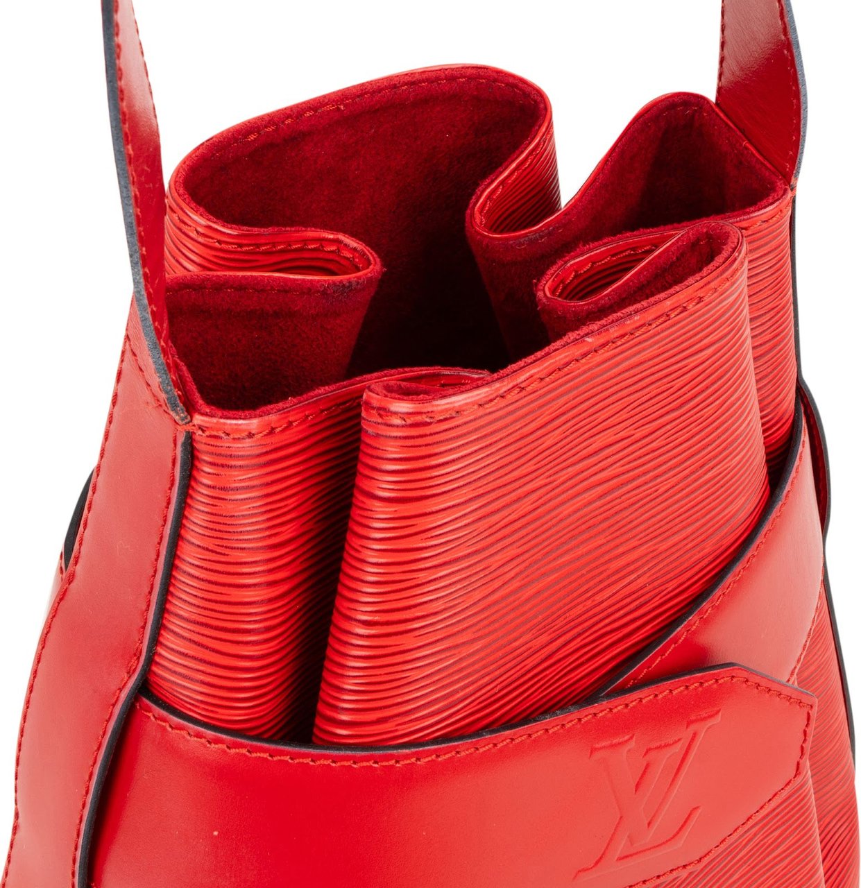 Louis Vuitton Louis Vuitton Red Epi Leather Sac De Paule PM Shoulder Bag Rood