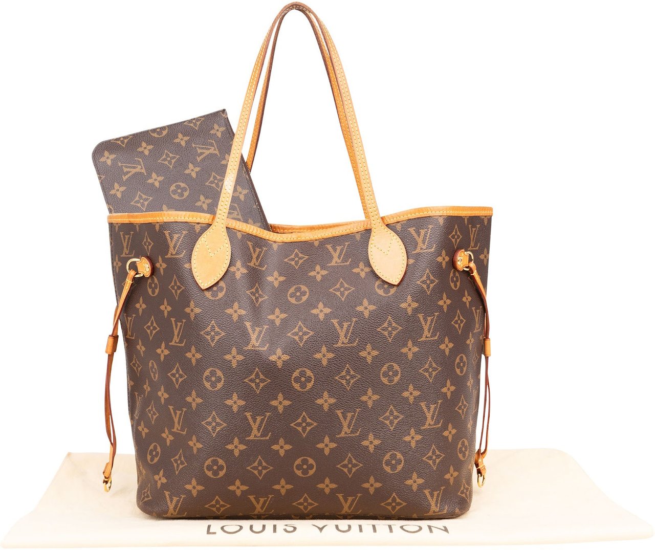 Louis Vuitton Louis Vuitton Monogram Canvas Neverfull MM Shoulder Bag Bruin