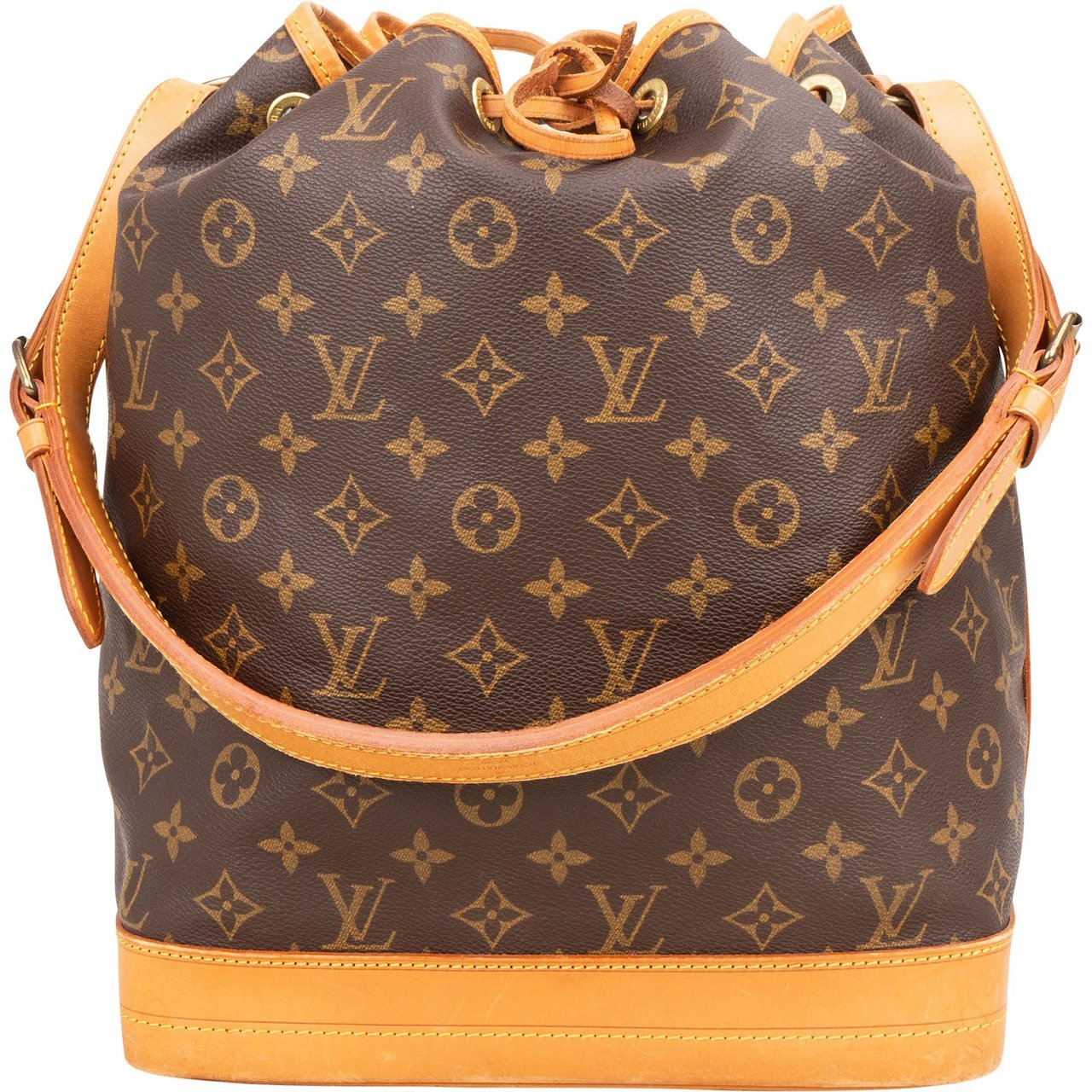 Louis Vuitton Monogram Canvas Sac Noé Grande Shoulder Bag Bruin