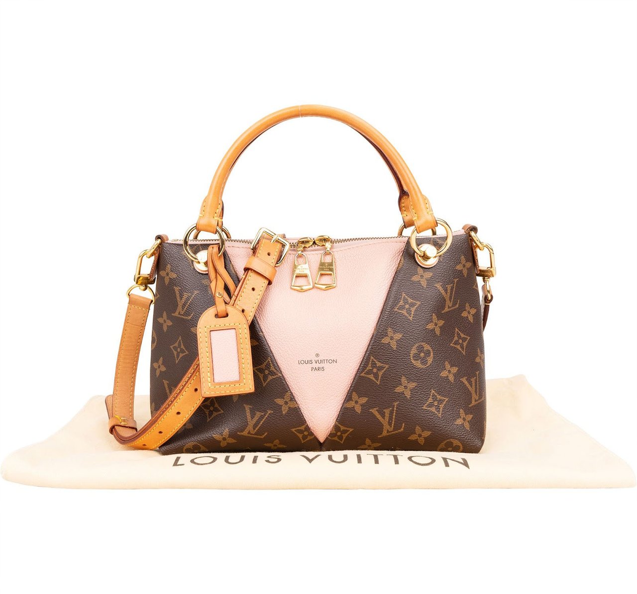 Louis Vuitton Louis Vuitton Monogram Canvas V Tote BB Handbag Bruin